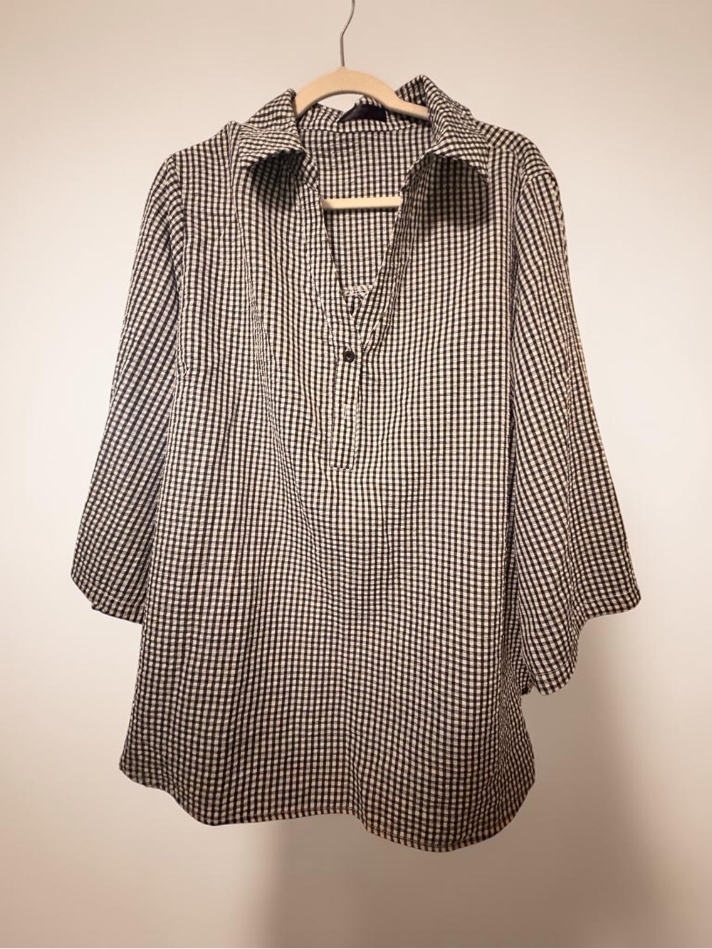 EMERY ROSE Plus Size Plaid Tunic Shirt  (shein)